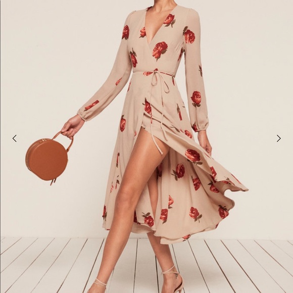 Reformation Nicole Dress XS Ruby NWT - Picture 2 of 7